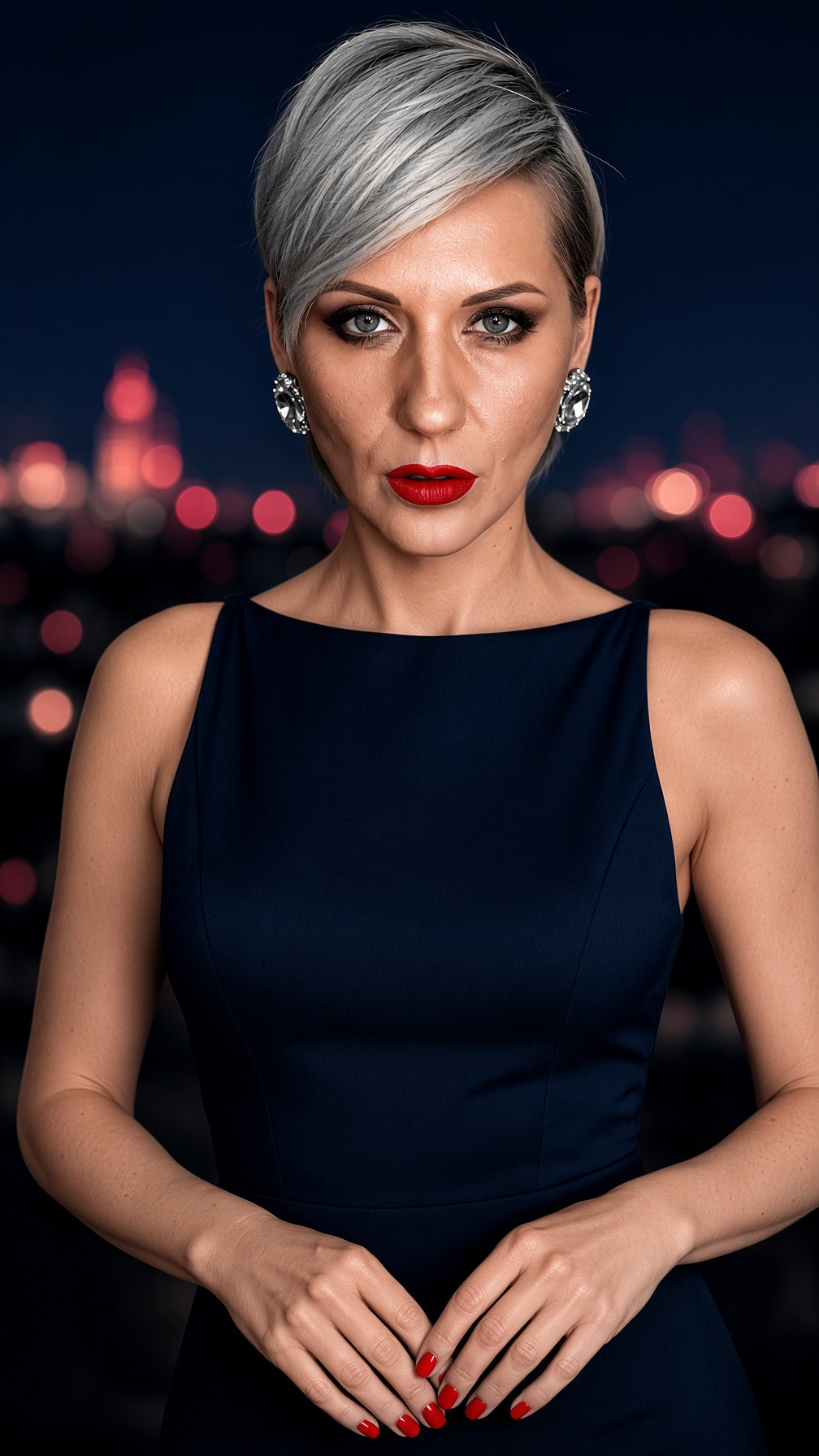 Natallia Cut · Evening · Limassol · navy dress